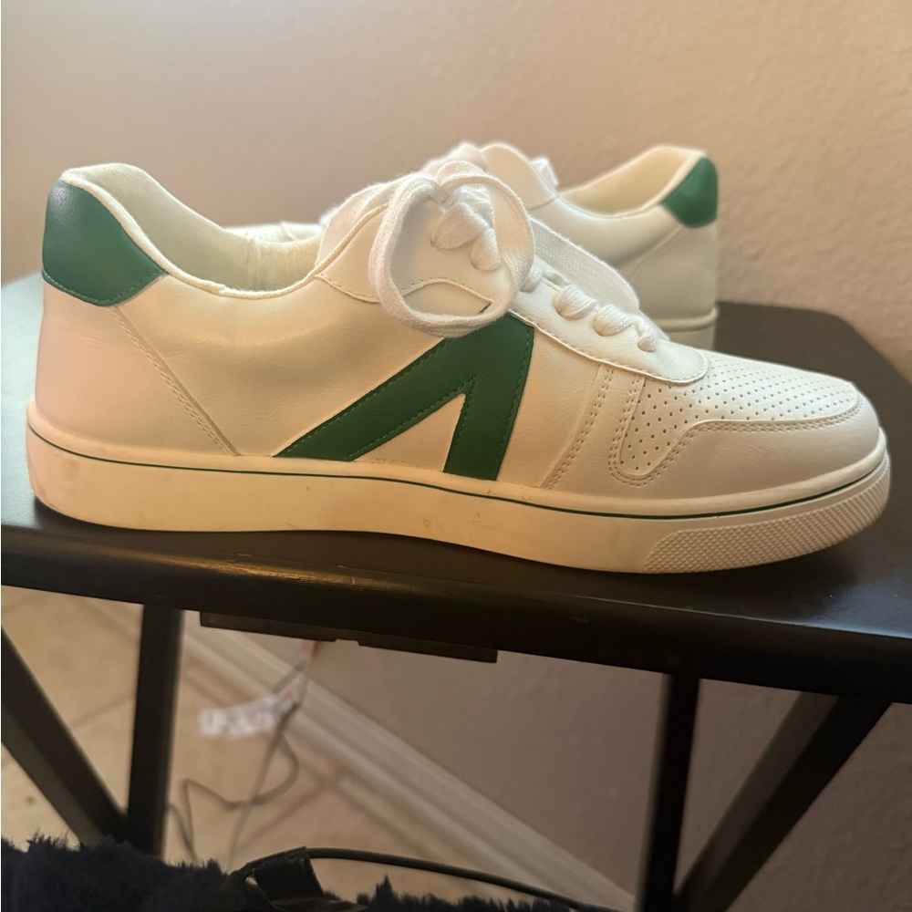 MIA White and Green Sneakers